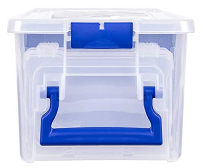 Flambeau Outdoors 4510FB Terminal Tackle File Satchel, 8 Bulk Boxes for Packaged Tackle, Clear