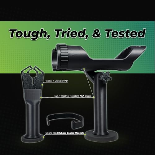 SnapMount M - Magnetic Fishing Rod Holder for Car – Fishing Pole Roof Rack for SUV, Cars, Truck Beds with Strong Magnets – Easy Install, Highway Tested, Weather Resistant – Fly Rod Holder for Car