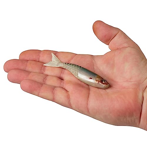 Berkley PowerBait PowerStinger Fishing Soft Bait - color: HD Stealth Minnow, size: 4 1/4"