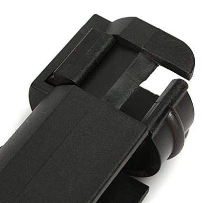 HiUmi Adjustable Black Fishing Rod Holder for Boat Kayak Swivel Side Mount Kits Tackle - color: RH40-2Pack