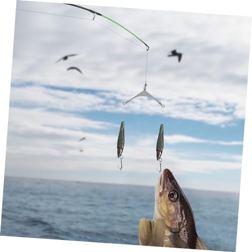 Sea Fishing Three-Prong Swivel Way Swivel Fishing Swivels Three Way Fishing Swivels Fishing - size: 4.00X2.50X0.20CM
