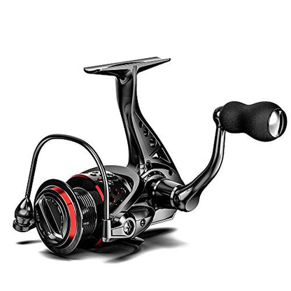 Ashconfish Spinning Reel, Saltwater Spinning Fishing Reels, Freshwater Fishing Reel, Ultra Lightweight Body, 8 Stainless Steel BB, 5.0:1 Gear Ratio, Max 17.6lbs Drag, Come with 109Yards Braided Line - style: Cf6000