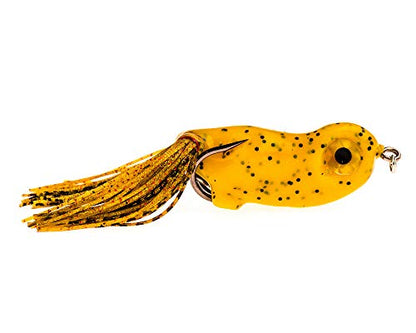 Scum Frog Scumdog Topwater Bass Fishing Hollow Body Frog Lure with Weedless Hooks - color: Pumpkin Seed, size: 1/2 Ounce