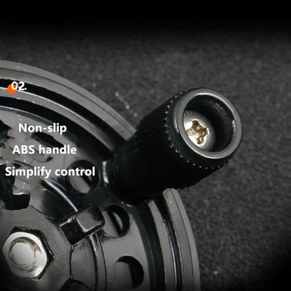 Fly Fishing Reel, Saltwater Fly Reel Fly Fishing Reels,Fly Fishing Tackle Round Tackle Wheel Ice Fishing Reels Plastic