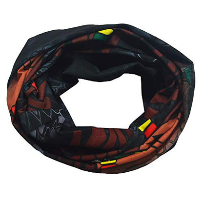 Obacle Bandana Face Mask Neck Gaiter Tube Mask Men Women for Sun Dust Protection - color: Brown Sharp Face With Colorful Cigar