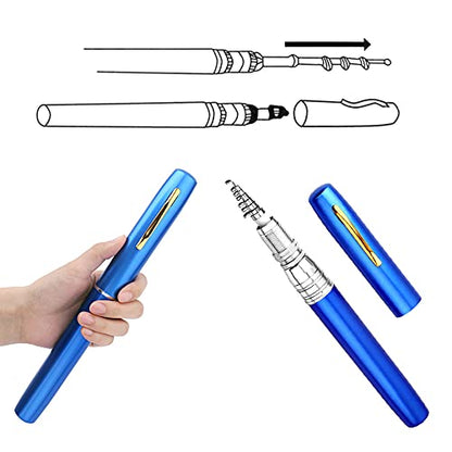 Lixada Fishing Rod Reel Combo Mini Pen Fishing Pole Kit Telescopic Fishing Rod Spinning Reel Combo Kit - color: Black, size: 1.8 m