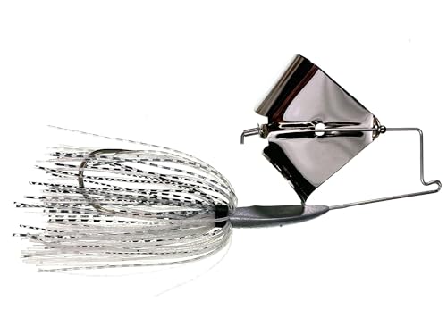 Buzzbait - color: Gizzard, Nickel Blade, size: 3/8 oz
