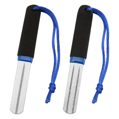 Hook File Sharpener Fishing 2PCS Precision V-Groove Dart Sharpener | Compact, slim design for optimal steeltip dart maintenance, rapid sharpening tool for reduced bounce outs