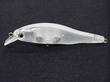 10 Blank Unpainted Minnow Crankbait Topwater Lipless Jerkbait Fishing Lures V3 - color: UPM597P10