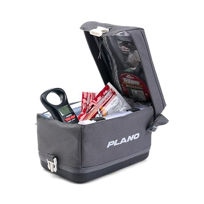 Plano Weekend Softside 3500 Tackle Bag, Cutting-Edge Fishing Tackle Bag, Molded Waterproof Base, Spacious Storage, Die Cut Tool Sleeves, Daisy Chain Attachment Points - color: Slate, style: 3500 Softsider Tackle Bag