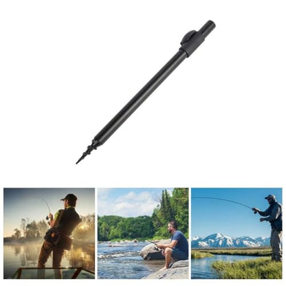 Fishing Rod Holder - Telescopic Aluminum Alloy Bank Stick for Bite Alarms, 11.8-20in Extending Rod Rest for Carp & Coarse Fishing on Lakes & Rivers‌