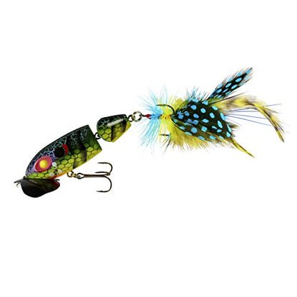 Arbogast Jointed Jitterbug 2.0 Topwater Bass Fishing Lure, 2 1/2 Inch, 3/8 Ounce - color: Blue Kill