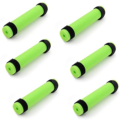 6 Pack Fishing Rod Floats for Kayaking Floaters Poles Propel Paddle Gear Foam Rod Floaties for Boats and Kayaks - color: Green