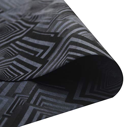 Obacle Seamless Face Mask Rave Bandana Men Women for Dust Sun Wind Protection - color: Geometry Black Gray