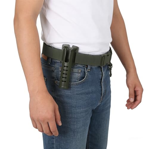 Slide-in Fishing Rod Hip Holster: 2pcs Hands-Free Waist Rod Holder Pole Gear with Stash Pocket for Fly & Bank Fishing - color: Black tube