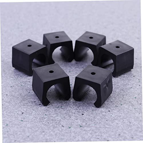 UPKOCH 25pcs Wall Mounted Fishing Rod Storage Rack Compact Black Fishing Rod Organizer for Home Office Snooker and Design - size: 1.90X1.80X1.80CM