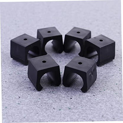 UPKOCH 25pcs Wall Mounted Fishing Rod Storage Rack Compact Black Fishing Rod Organizer for Home Office Snooker and Design - size: 1.90X1.80X1.80CM