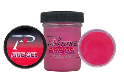 Pautzke Fire Gel Bait Scent Fishing Attractant, Long-Lasting Fish Scent Gel, Freshwater Saltwater Compatible, Strong Scent Trail, Easy Apply Lure Enhancer - color: Steelhead