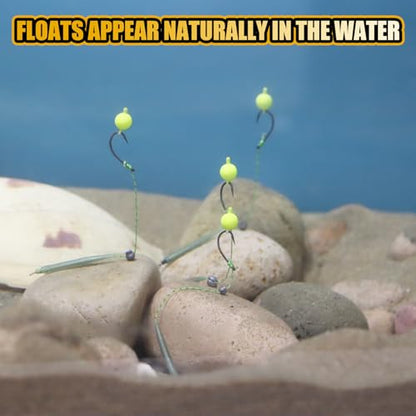 Carp Fishing Hair Rigs Carp Fishing Gear with Braided Thread Line, Carp Fishing Hooks Size 2/4/6/8, Swivel Snaps and Artificial Carp Boilie Eggs - size: Hair Rigs Fishing Size 8 -10pcs