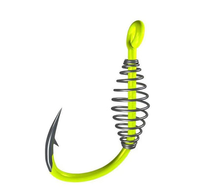 Pack of 40 Fluorescent Green Fishing Hooks Baiting Dough Stainless Barded Fish Spring Tackle 5-13 Size - size: 7# 40pcs