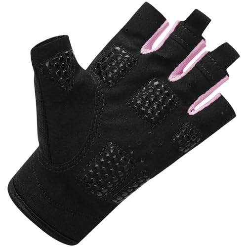 ChinFun Kayaking Gloves 3/4 Finger - Provide Cushioning and Protection, with Resistant Palm and Grip, Easy to Take on and Off, Perfect for Diving, Sailing, Kayaking - Men, Women, Youth - color: Pink, size: Medium