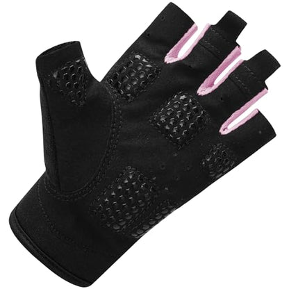 ChinFun Kayaking Gloves 3/4 Finger - Provide Cushioning and Protection, with Resistant Palm and Grip, Easy to Take on and Off, Perfect for Diving, Sailing, Kayaking - Men, Women, Youth - color: Pink, size: Large