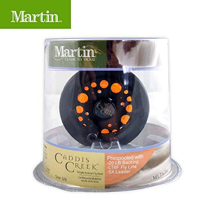 Martin Caddis Creek Fly Fishing Reel, Reinforced Aluminum Spool with Push Button Release