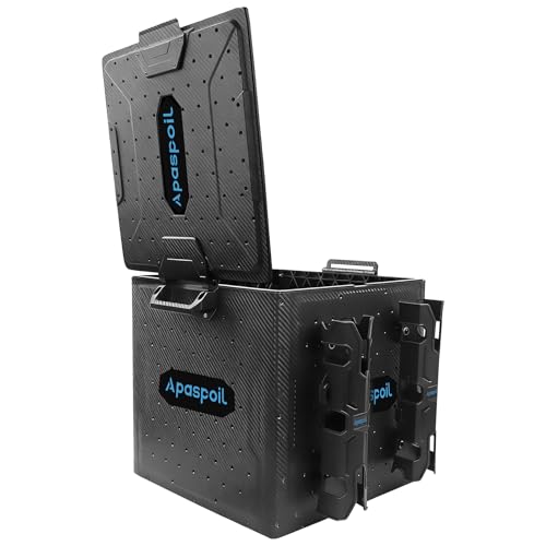 Kayak Fishing Crate with 4 Rod Holders | 13"x13" Kayak Tackle Storage Box & Gear Organizer | Durable, Compact Kayak Crate Storage for Most Fishing Kayaks