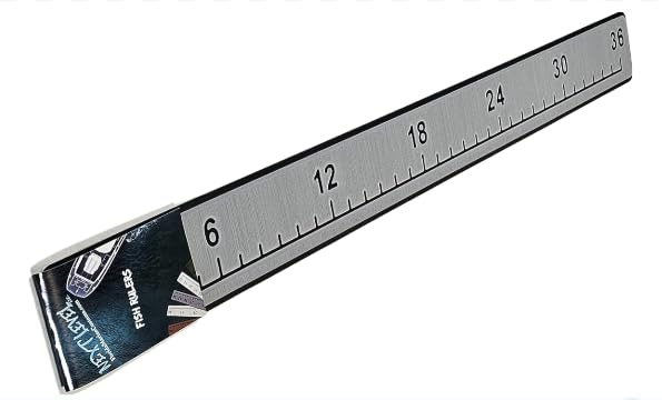 SeaDek Fish Ruler | Next Level | 36 inch Fish Measurement Tool | Perfect for Boats and Kayaks | Storm Gray Over Black - color: Storm Gray over Black