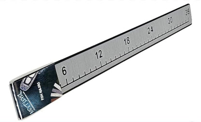 SeaDek Fish Ruler | Next Level | 36 inch Fish Measurement Tool | Perfect for Boats and Kayaks | Storm Gray Over Black - color: Storm Gray over Black