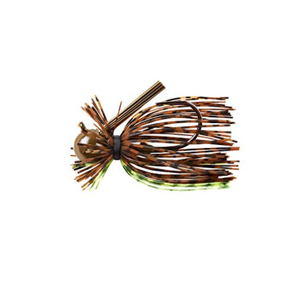 War Eagle Heavy Finesse Jig Bass Fishing Lure - color: Green Pumpkin Chartreuse, size: 1/2 oz