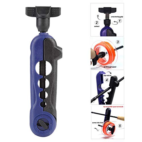 Line Spooler Fishing Spool Tool Reel,Line Spooler for Fishing Reels,Adjustable Fishing Line Winder Reel Spool Spooler Fishing Tackle Tool Fish Reel Line Winder piscifun Speed x Fishing line Spooler