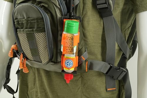 Gehrke’s Gink and Shimazaki Dry Shake Dry Fly Floatant with Kingfisher Combo Holder - color: Fall Run Brown Trout