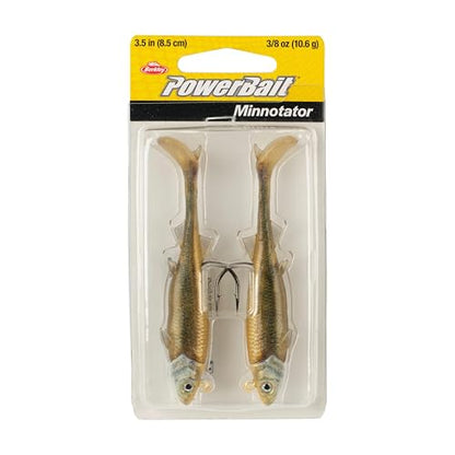 Berkley PowerBait Minnotator Fishing Soft Bait - color: Gold Shad, size: 3.5 in - 3/8 oz