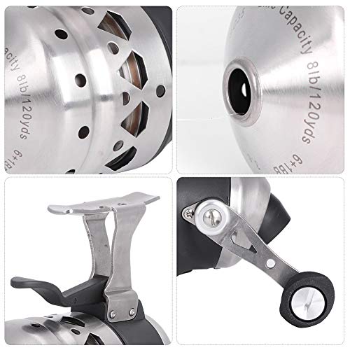 Fishing Reel with Hand Brake, Fishing Winding Displacement Line Reel for Fish Wheel Accessory