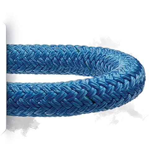Pelican Rope High Strength Low Stretch Versatile Polyester Double Braid 100% Polyester Core and Cover The Ape Rigging Rope 5/8" x 200 ft. Blue - 17,000 lbs Tensile Strength - size: 5/8" x 200 ft.