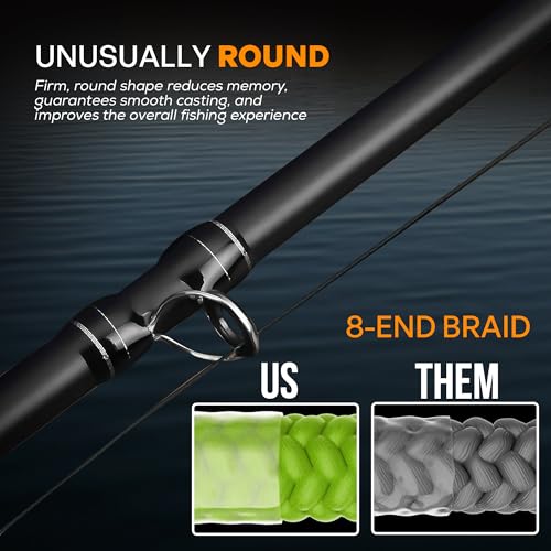 FINS Infinity Braided Fishing Line – USA Made, Silky Smooth 8-End Jet Black Braid for Superior Casting Distance, Quiet Performance Through Guides, Stealthy Freshwater and Saltwater Presentations - size: 1500 Yards