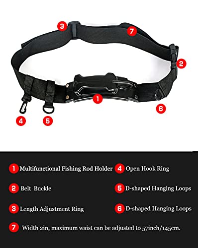 3rd Hand Rod Holder, Wearable Fishing Rod Holder,Fishing Belt ,Fishing Accessories Wading Belt