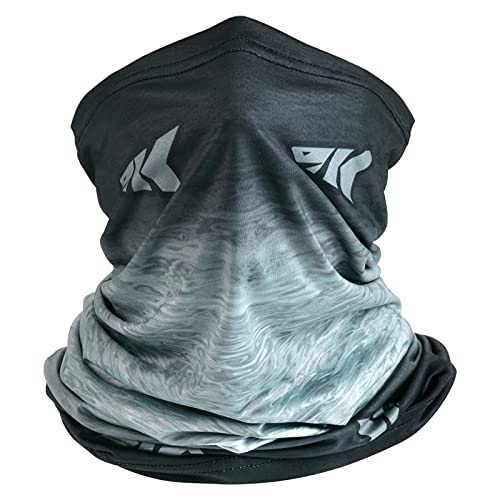 KastKing Sol Armis Neck Gaiter - UPF 50 Face Mask - UV Sun Protection Mask for Men & Women, Fishing, Hiking - color: B: Black Gray Fade (Size: 19"x9.5")