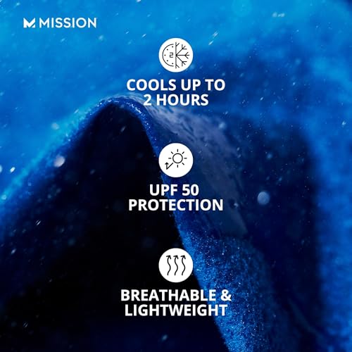 MISSION Original Cooling Towel - Soft, Durable Microfiber - Cools Up to 2 Hours - UPF 50 Sun Protection - Machine Washable - color: Twist & Shout Honey Dew