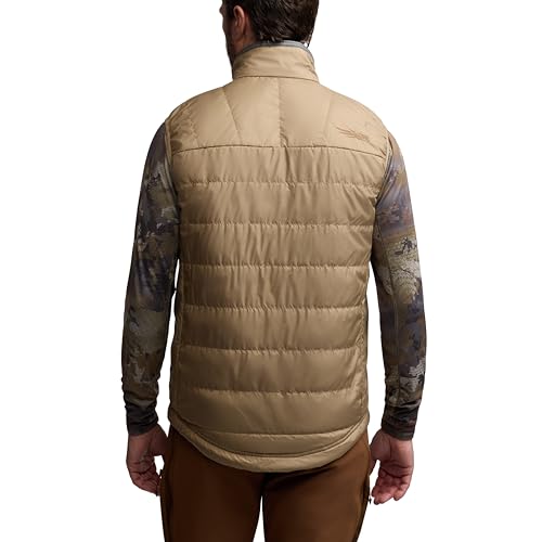 SITKA Kelvin Aerolite Vest - Lightweight Insulated Hunting Vest for Men - color: Buckskin, size: 3X-Large Big
