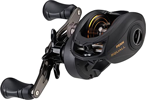 Penn Squall Low Profile Baitcast Fishing Reel - size: 300| Right