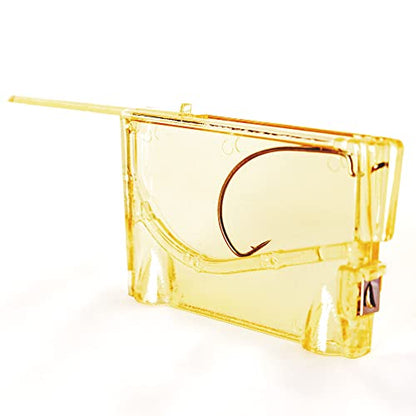 Line King™ Fishing Threader Tying Tool - Fishing Accessories and Equipment for Beginner and Experienced Anglers - Fish Hook Line Cord Threader, Gift for Angler (Transparent Yellow) Patent Pending