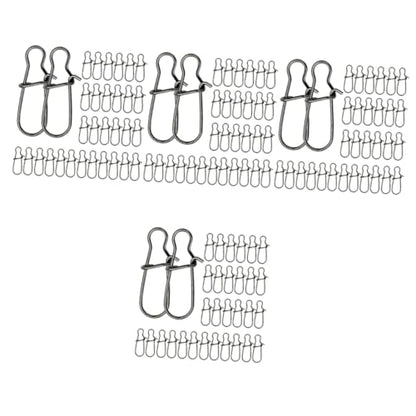 Toddmomy Lure Pin Hook Fishing Lure Connector Fishing Tackle Kit Fishing Snaps Clip Fishing Supply Fishing