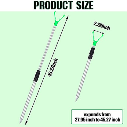 6 Pcs Extendable Fishing Rod Holder for Ground Fishing Pole Holders Surf Catfish Rod Holder for Bank Ground Sand - style: Classic Style