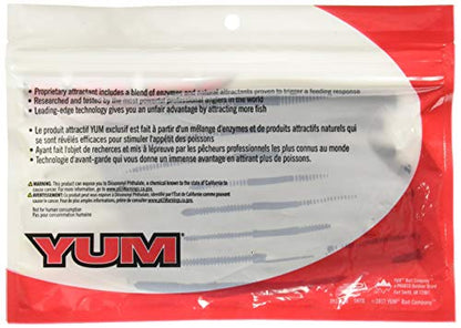 Yum Lures YDG - color: Black Neon Silver, size: 5"