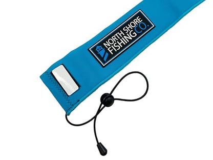 Premium Neoprene Fishing Rod Sleeve – Floating, Puncture Resistant, Labeled Protective Sock for Casting, Spinning, Trolling Fishing Rods - color: Blue, size: 52", style: Spinning