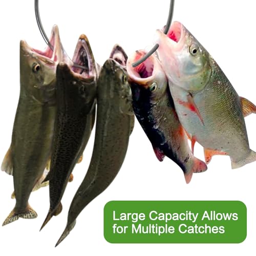 Fish Stringer Clip Large, Fishing Stringer Carry Multiple Large Fish, Quick Release 78”Steel Core Lanyard, Designed for Spearfishing, Kayak Fishing & Scuba Diving, Stainless - style: 2 Pack