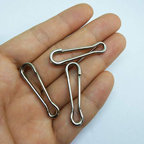 Fishing Hawaiian Snaps Swivels Sea Fish Bass Fishing Tackle Carp Fishing Equipment Pack of 100 pcs - size: 2#-0.67"/24LB