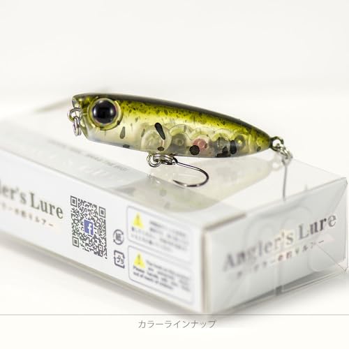 COUNTBASS 45mm 3.2g (1.77'' 0.1oz) Popper Hardbaits with Single Hook Topwater Surface Fishing Lures - color: 06